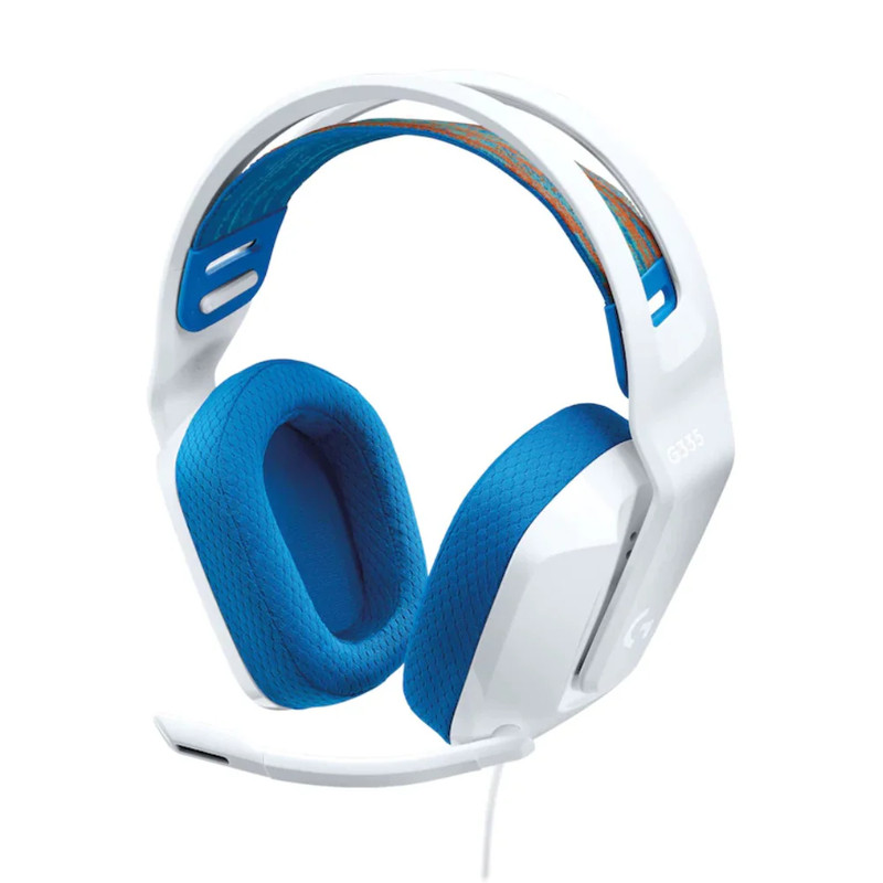 Logitech G335 Wired Gaming Headset - White - سماعة